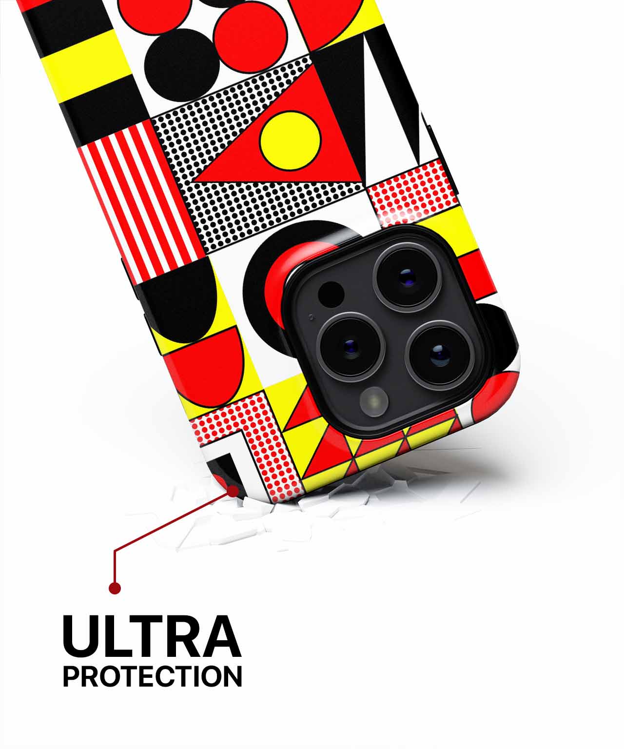Energetic Colorful Geometric Playtime iPhone case Case Cazify - Delivery Canada