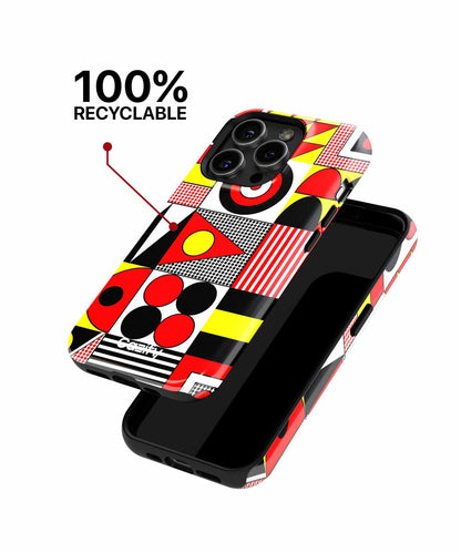 Energetic Colorful Geometric Playtime iPhone case Case Cazify - Delivery Canada