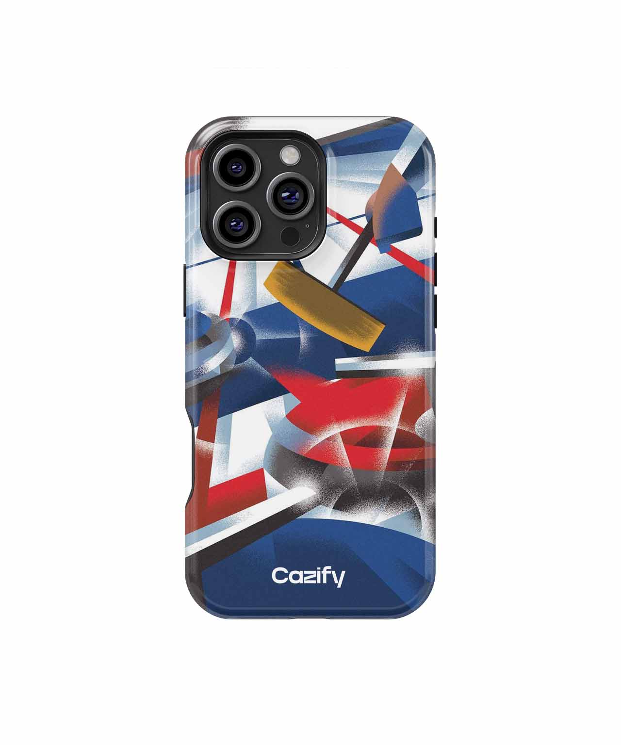 Energetic curling competition in vibrant colors iPhone case Case Cazify - Delivery Canada