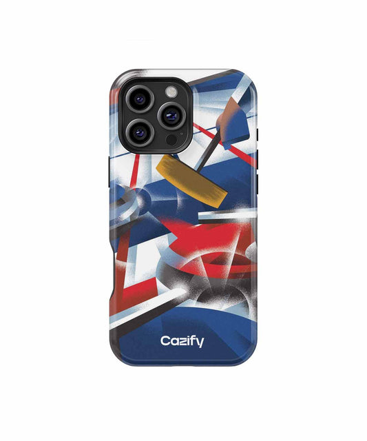 Energetic curling competition in vibrant colors iPhone case Case Cazify - Delivery Canada
