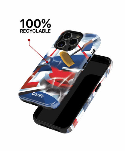 Energetic curling competition in vibrant colors iPhone case Case Cazify - Delivery Canada