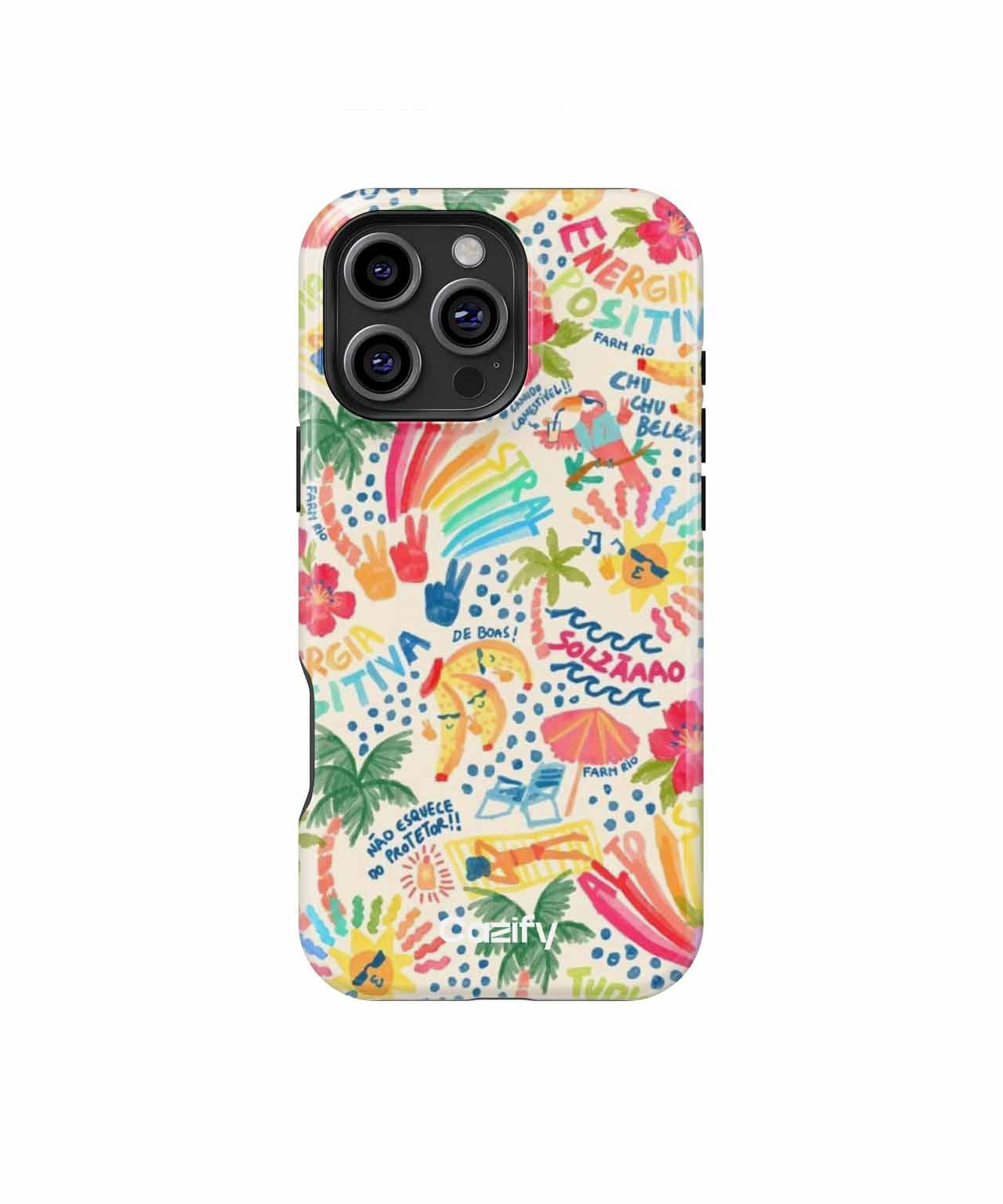 Energetic Tropical Vibe Fiesta iPhone case Case Cazify - Delivery Canada