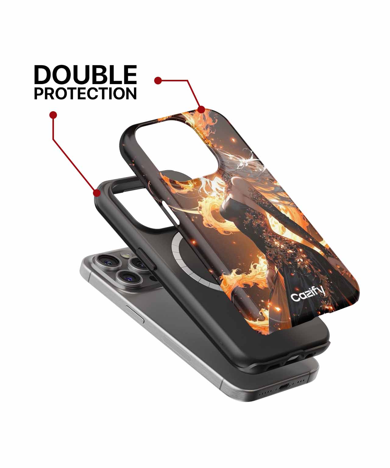 Ethereal Fire Dance of Enchantment iPhone case Case Cazify - Delivery Canada