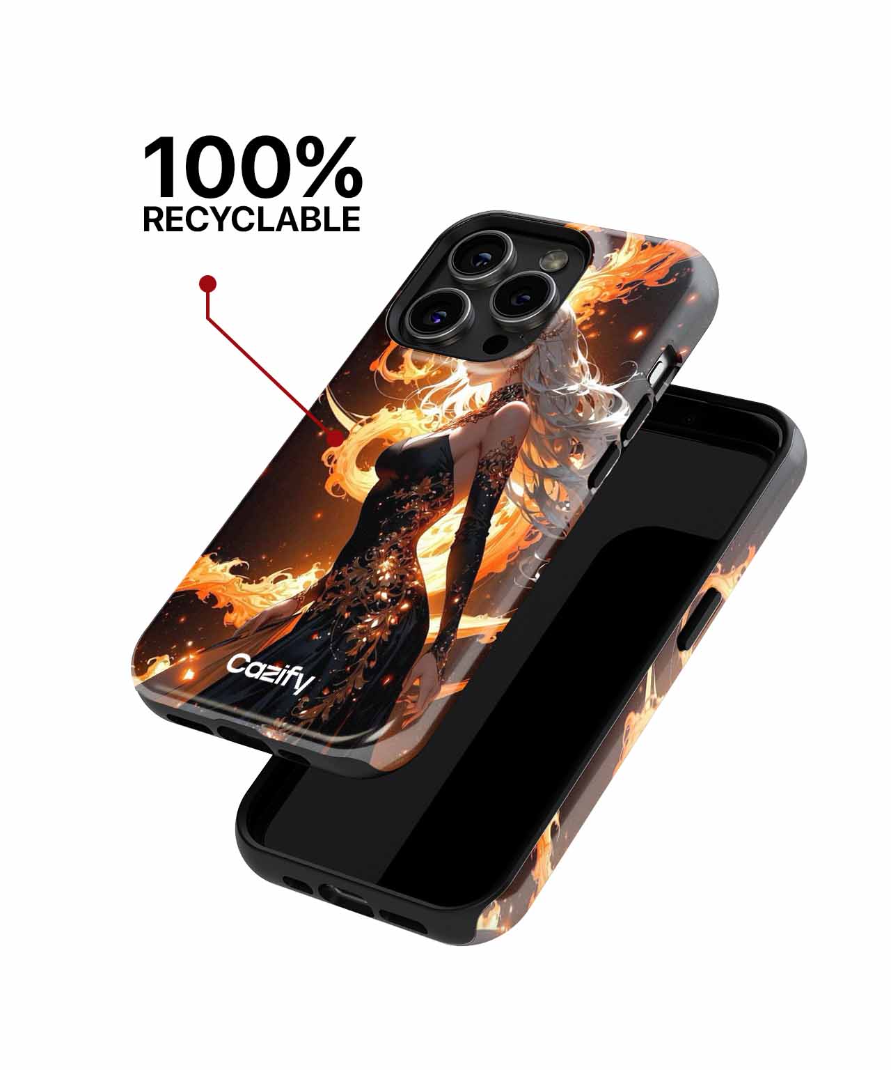 Ethereal Fire Dance of Enchantment iPhone case Case Cazify - Delivery Canada