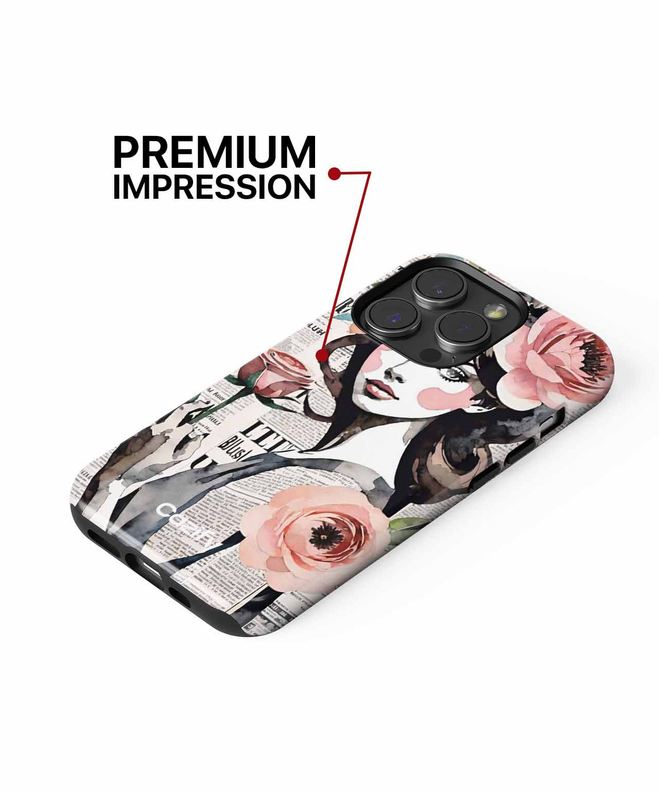 Ethereal Flower Queen with Vintage Flair iPhone case Case Cazify - Delivery Canada