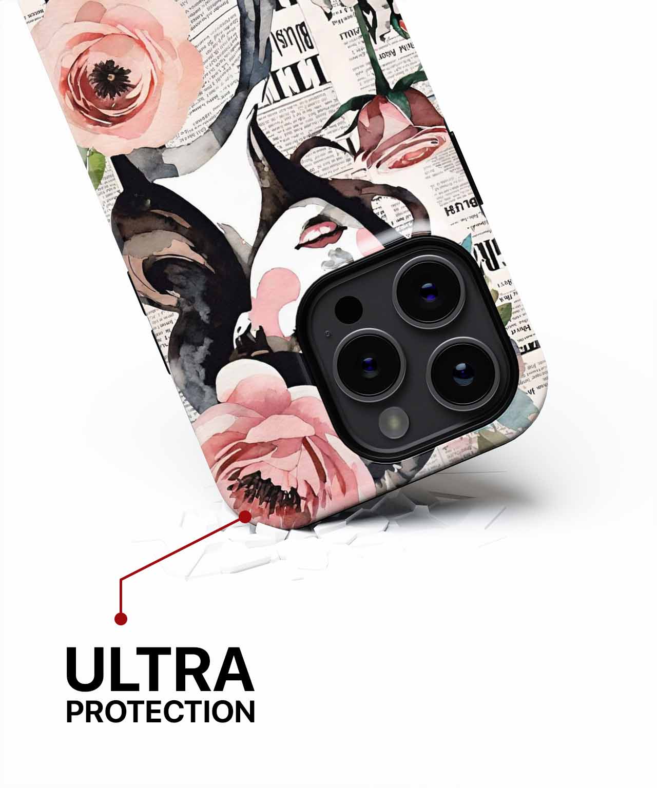 Ethereal Flower Queen with Vintage Flair iPhone case Case Cazify - Delivery Canada