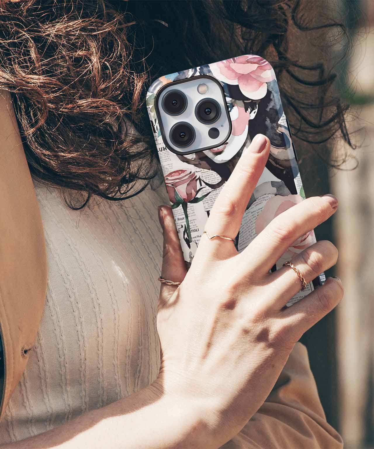 Ethereal Flower Queen with Vintage Flair iPhone case Case Cazify - Delivery Canada