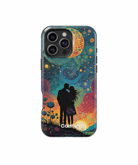 Ethereal Love Under Cosmic Colors iPhone case Case Cazify - Delivery Canada