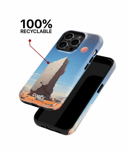 Ethereal Rock Standing Proud Under Stars iPhone case Case Cazify - Delivery Canada