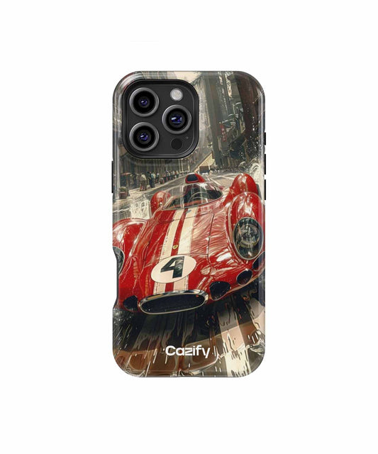Fastest Red Racer Splashes Through Town iPhone case Case Cazify - Delivery Canada
