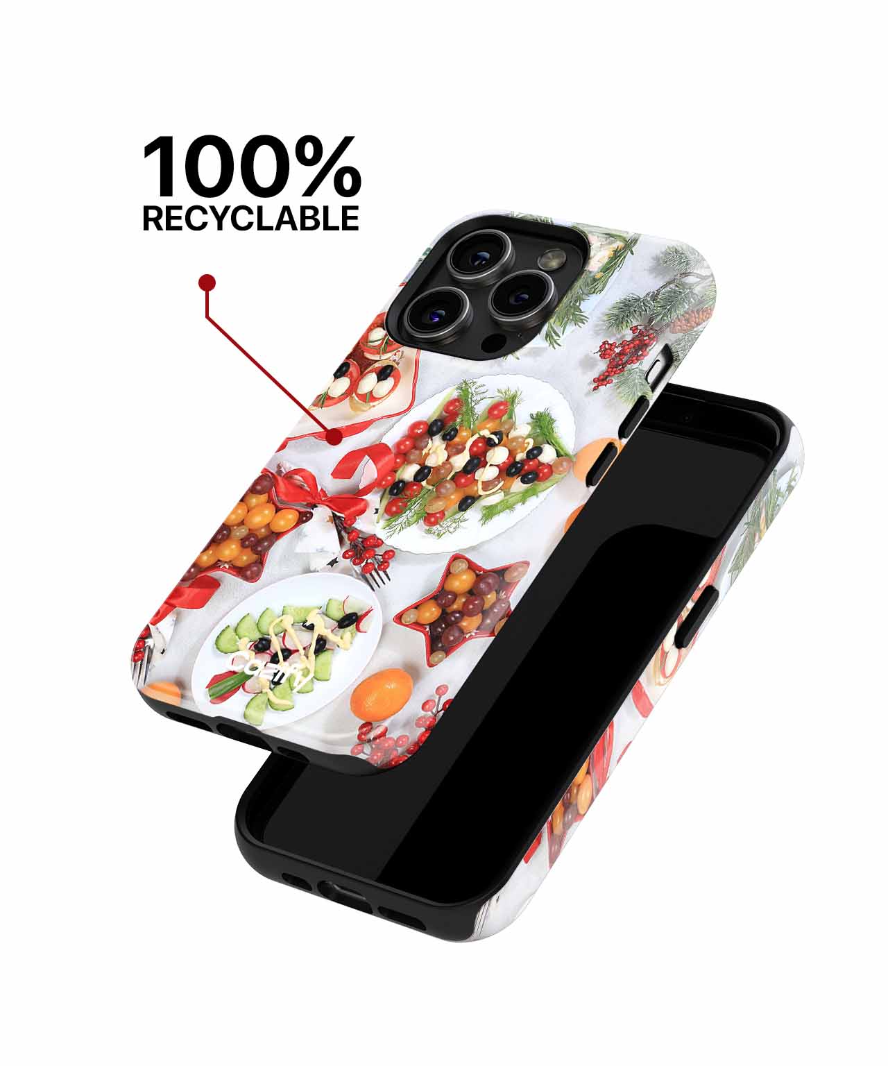 Festive Fruit Fiesta with Cheerful Dishes iPhone case Case Cazify - Delivery Canada