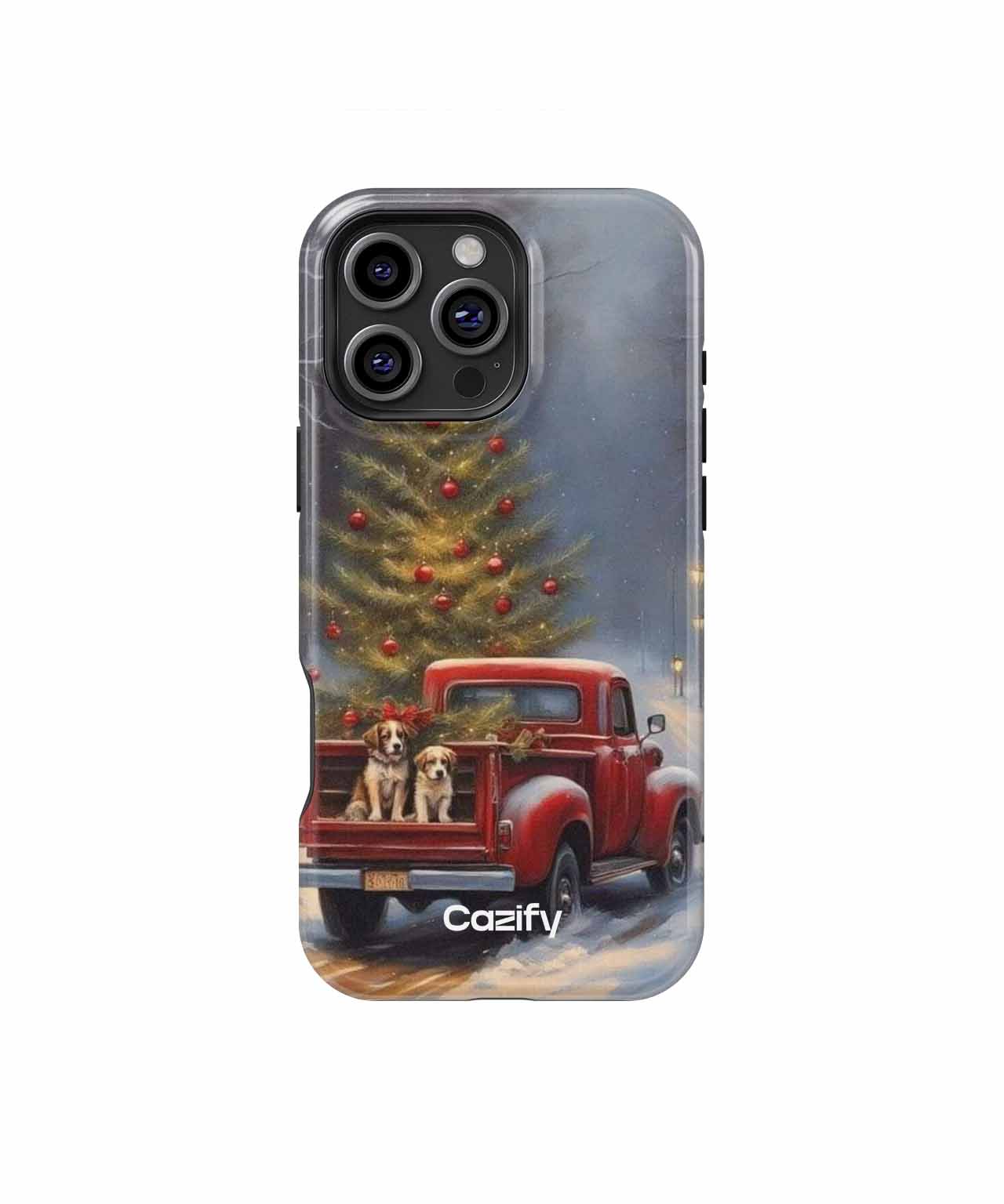 Festive Truck Full of Holiday Cheer iPhone case Case Cazify - Delivery Canada