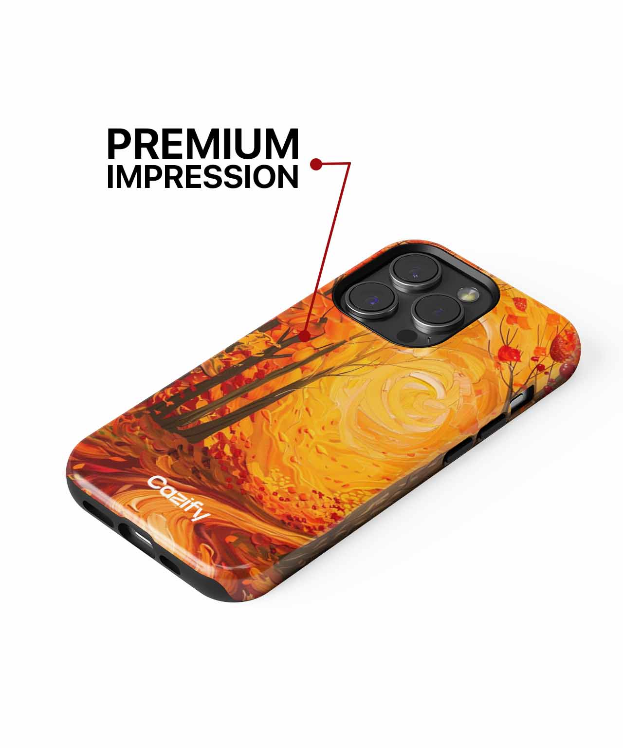 Fiery Autumn Pathway of Wonder iPhone case Case Cazify - Delivery Canada