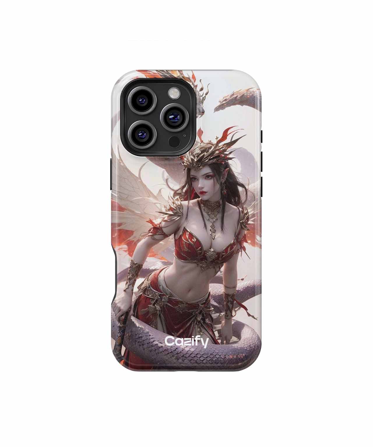 Fiery Dragon Queen in Majestic Battle iPhone case Case Cazify - Delivery Canada