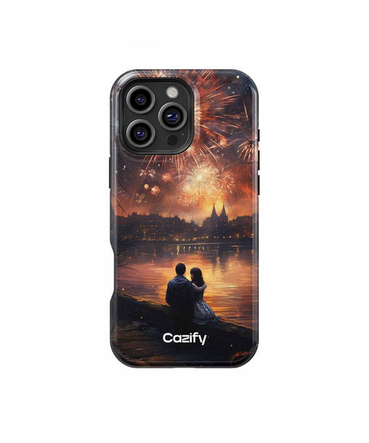 Fiery Night Love under Stars iPhone case Case Cazify - Delivery Canada