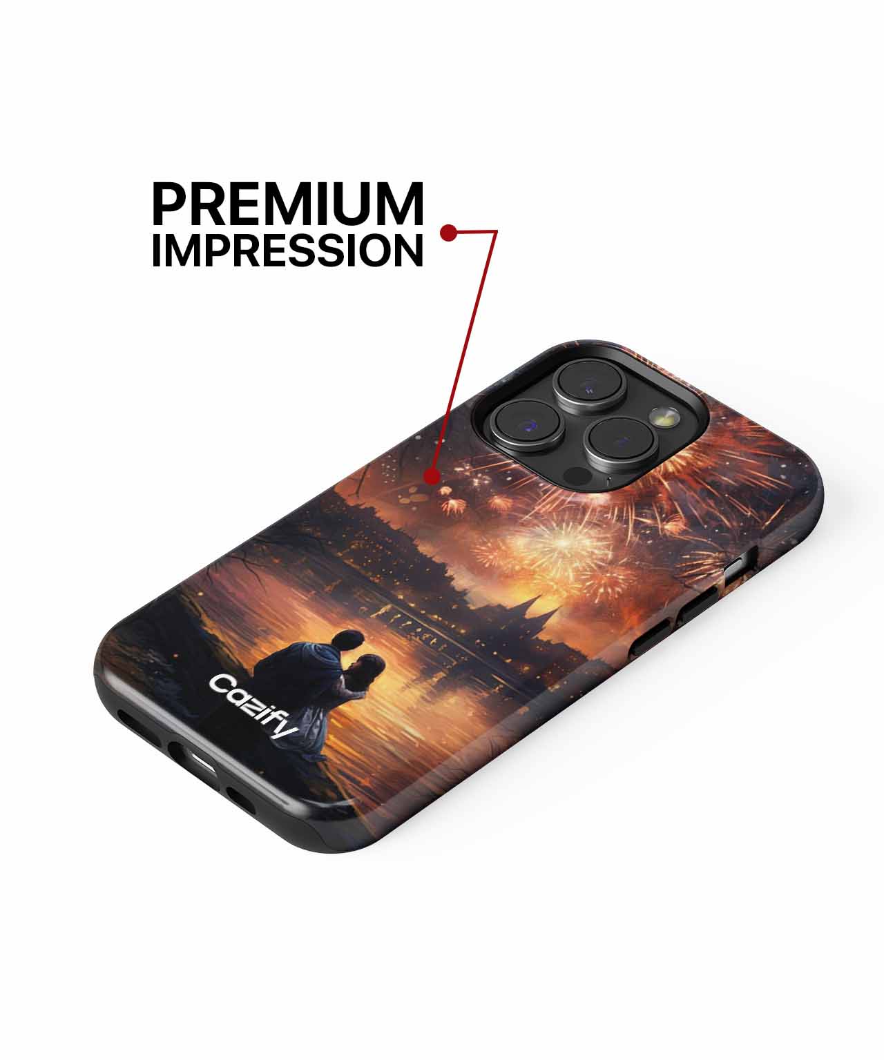 Fiery Night Love under Stars iPhone case Case Cazify - Delivery Canada
