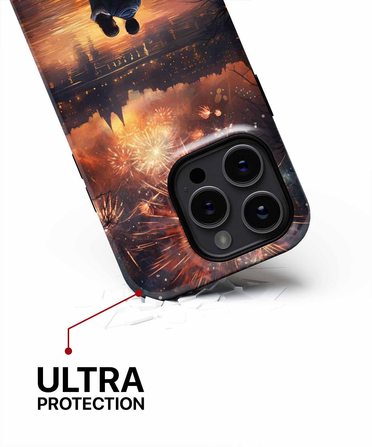 Fiery Night Love under Stars iPhone case Case Cazify - Delivery Canada