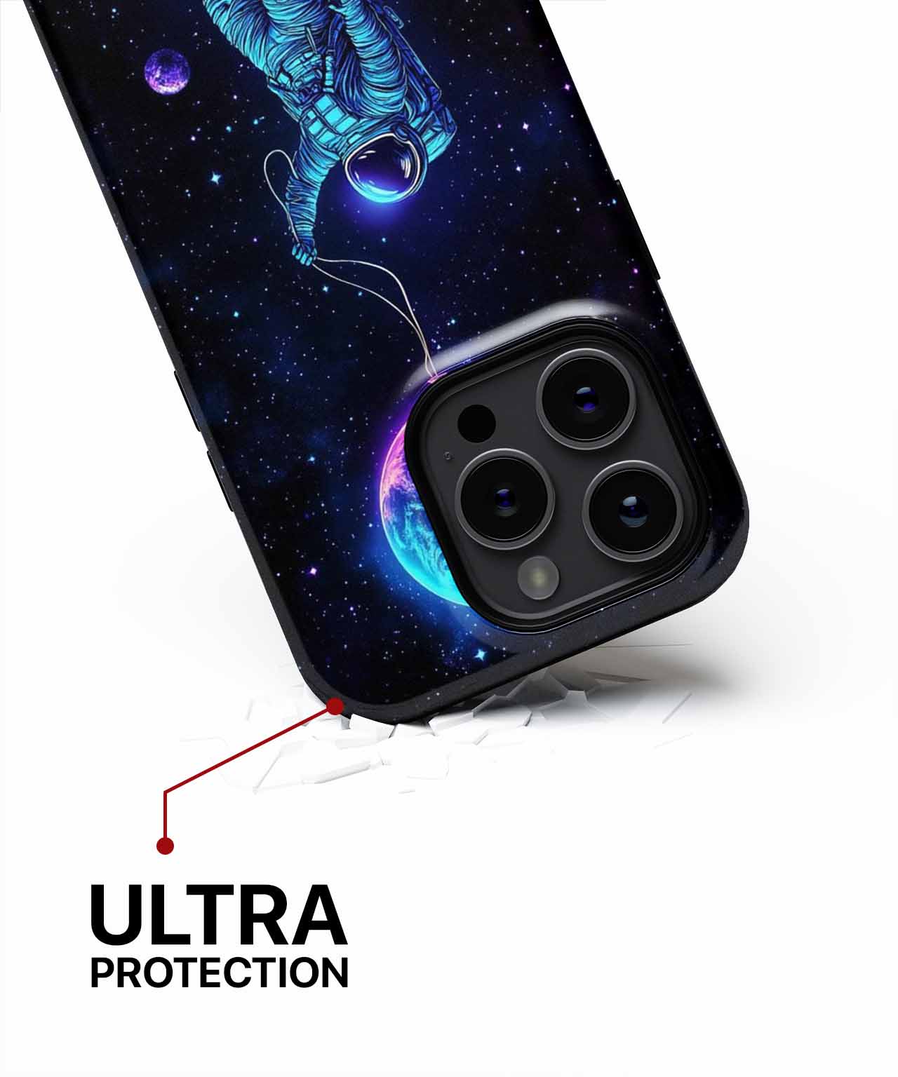 Floating Astronaut with Cosmic Balloon iPhone case Case Cazify - Delivery Canada