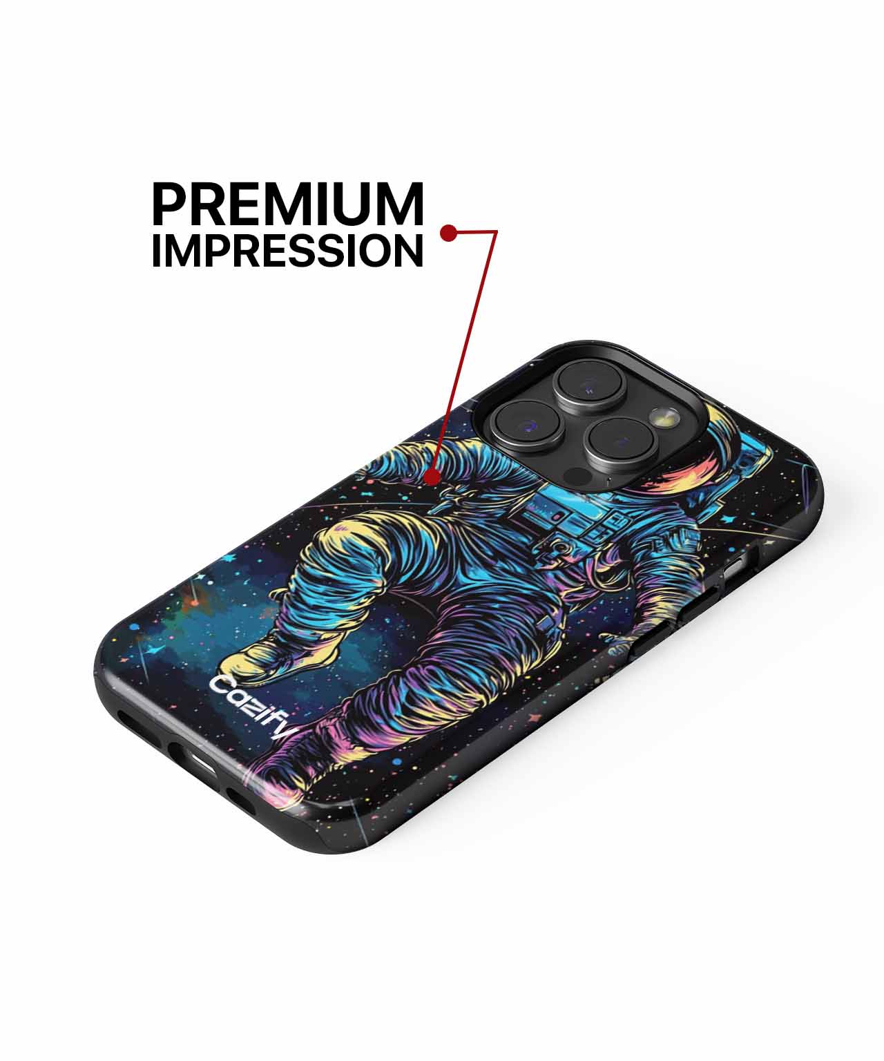 Floating in Cosmic Funky Colors iPhone case Case Cazify - Delivery Canada