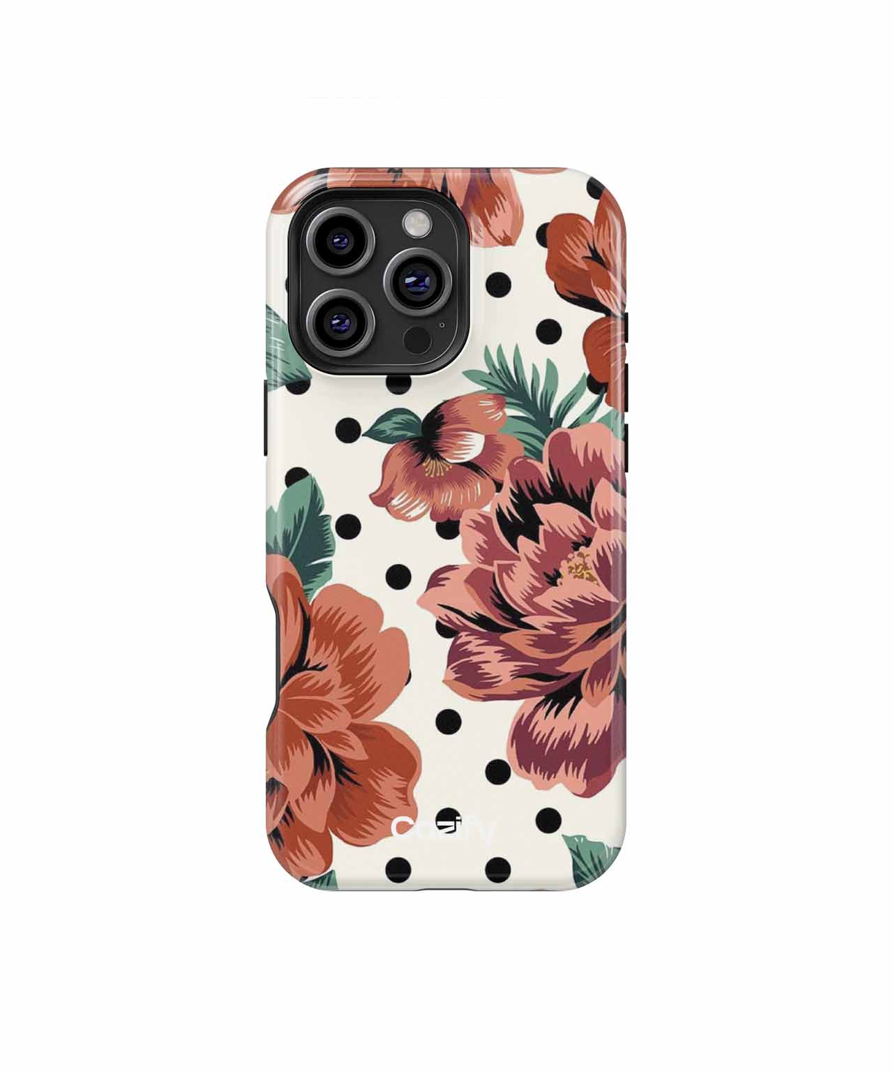 Floral Delight with Playful Polka Dots iPhone case Case Cazify - Delivery Canada