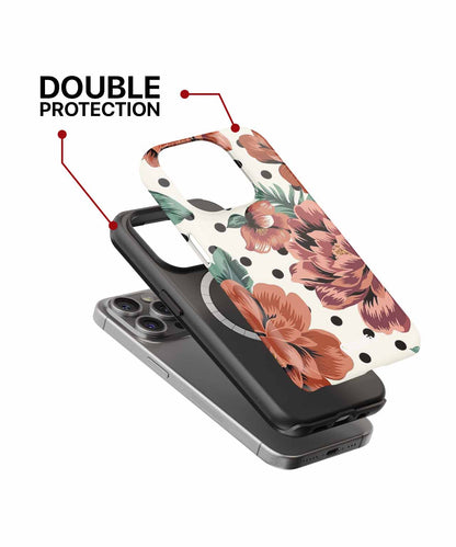 Floral Delight with Playful Polka Dots iPhone case Case Cazify - Delivery Canada