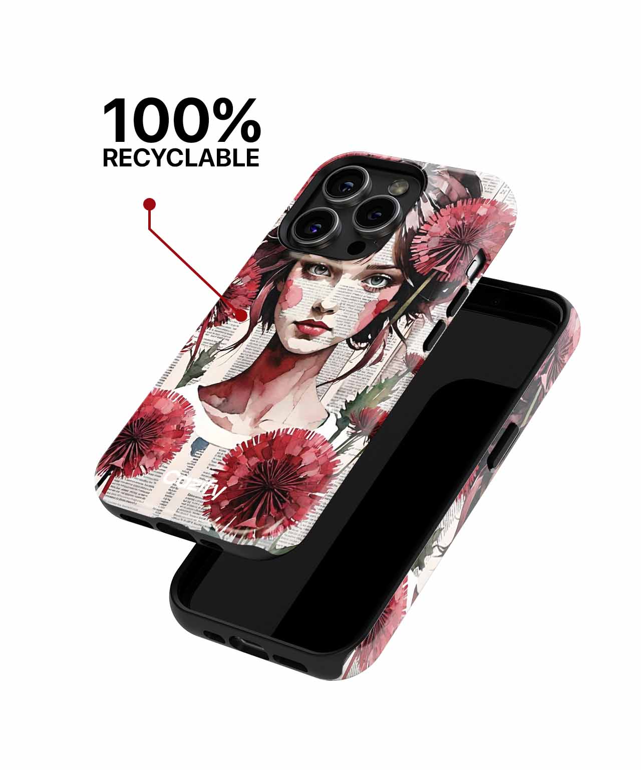 Floral Fantasy with a Vintage Twist iPhone case Case Cazify - Delivery Canada