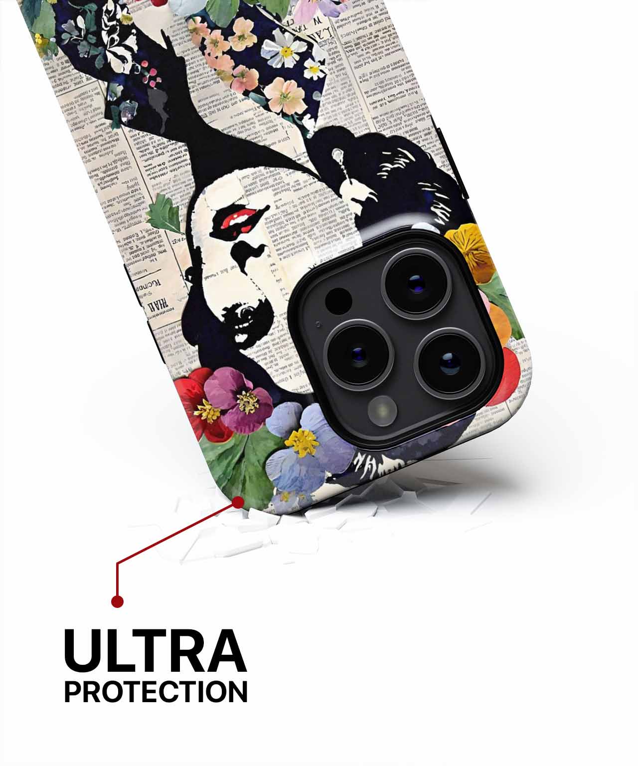 Floral Fashionista with Vintage Vibes iPhone case Case Cazify - Delivery Canada