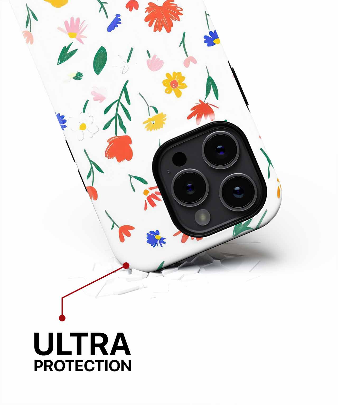 Floral Fiesta on a White Canvas iPhone case Case Cazify - Delivery Canada