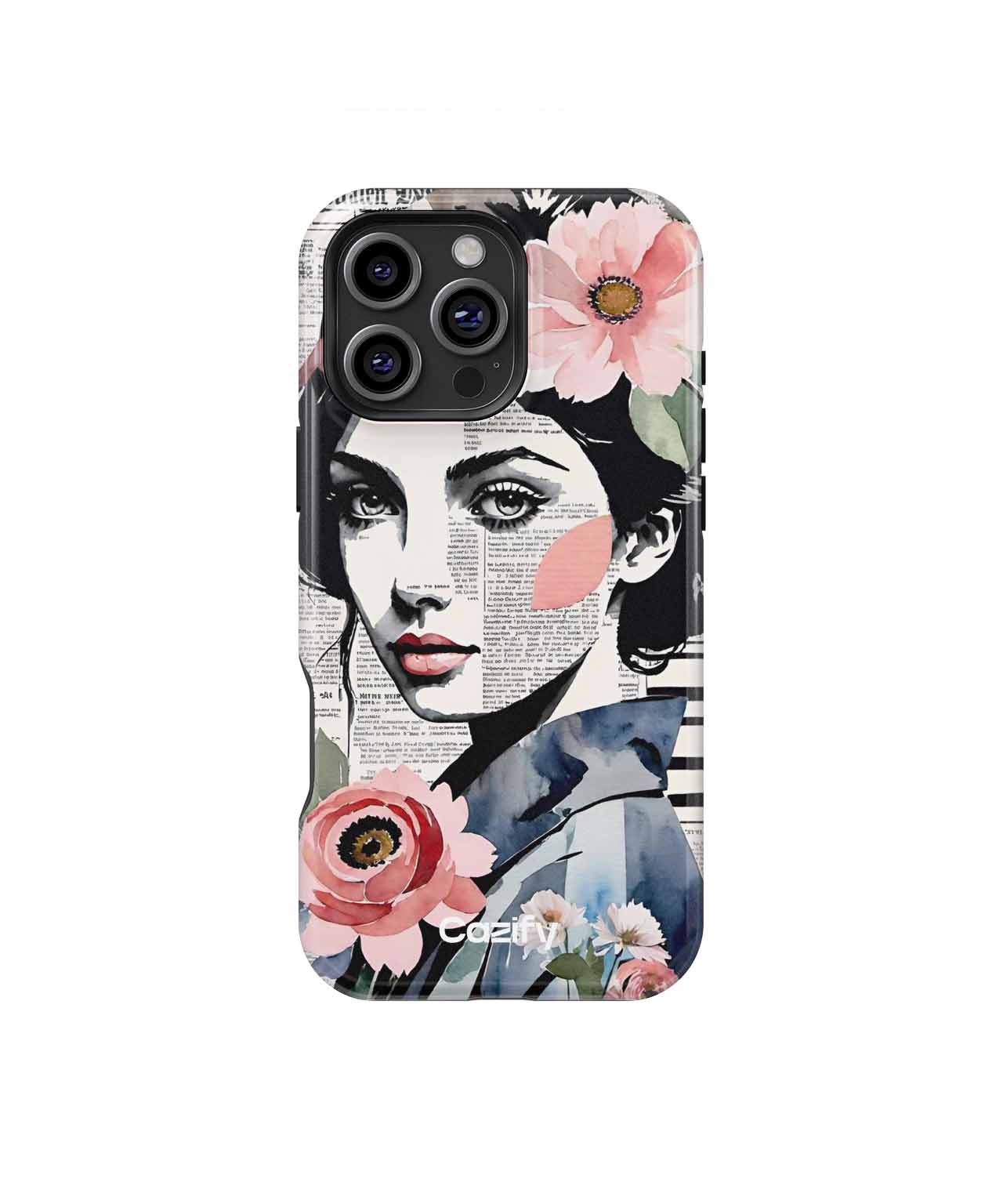 Floral Fusion with Artistic Flair iPhone case Case Cazify - Delivery Canada