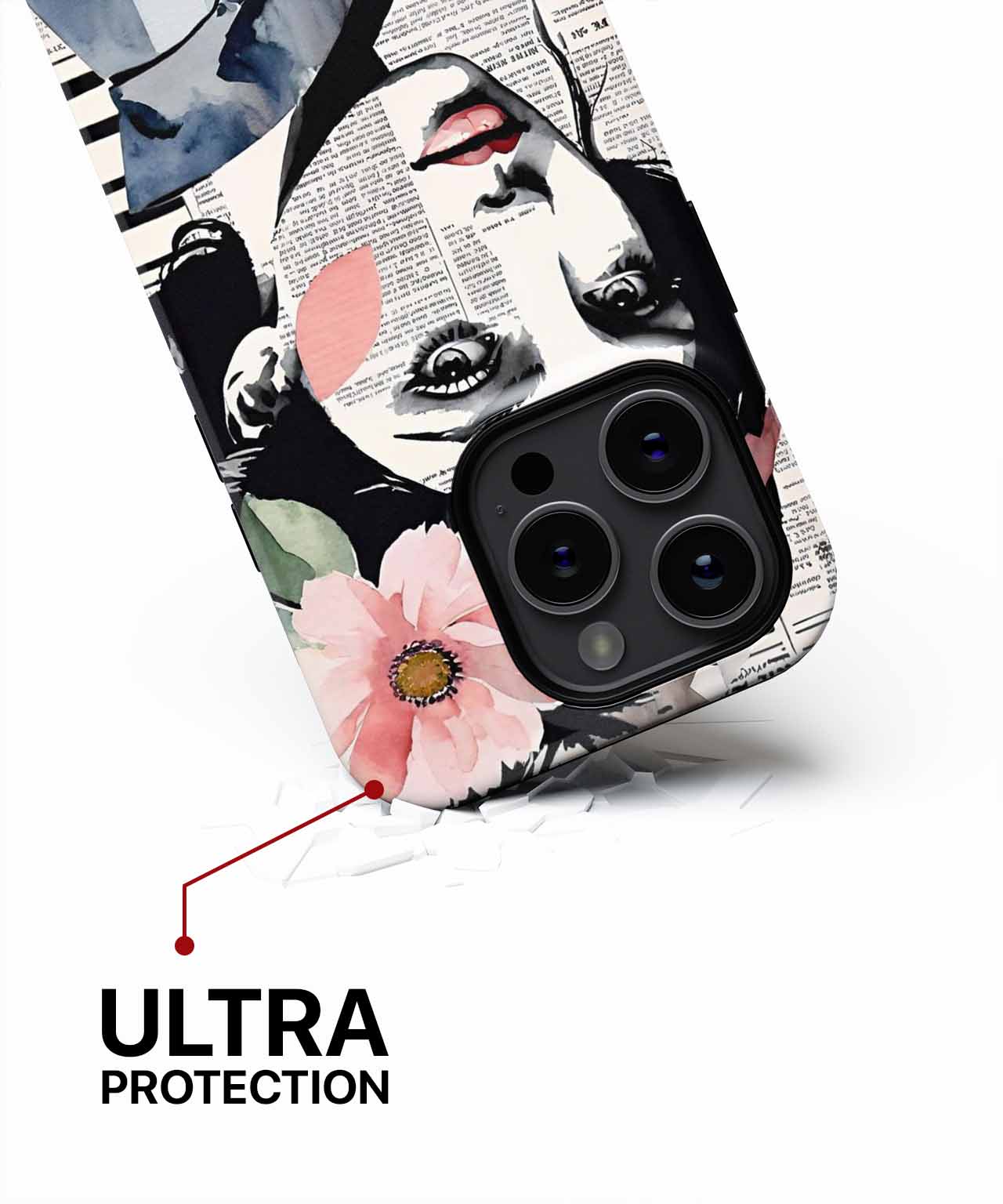 Floral Fusion with Artistic Flair iPhone case Case Cazify - Delivery Canada