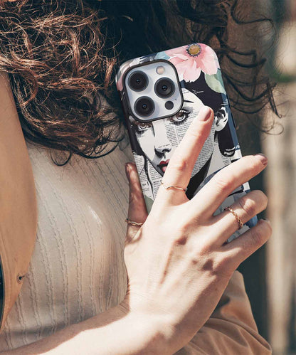 Floral Fusion with Artistic Flair iPhone case Case Cazify - Delivery Canada