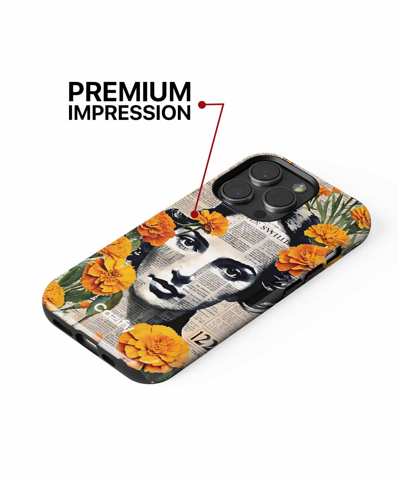 Flower Power Meets Vintage Chic iPhone case Case Cazify - Delivery Canada