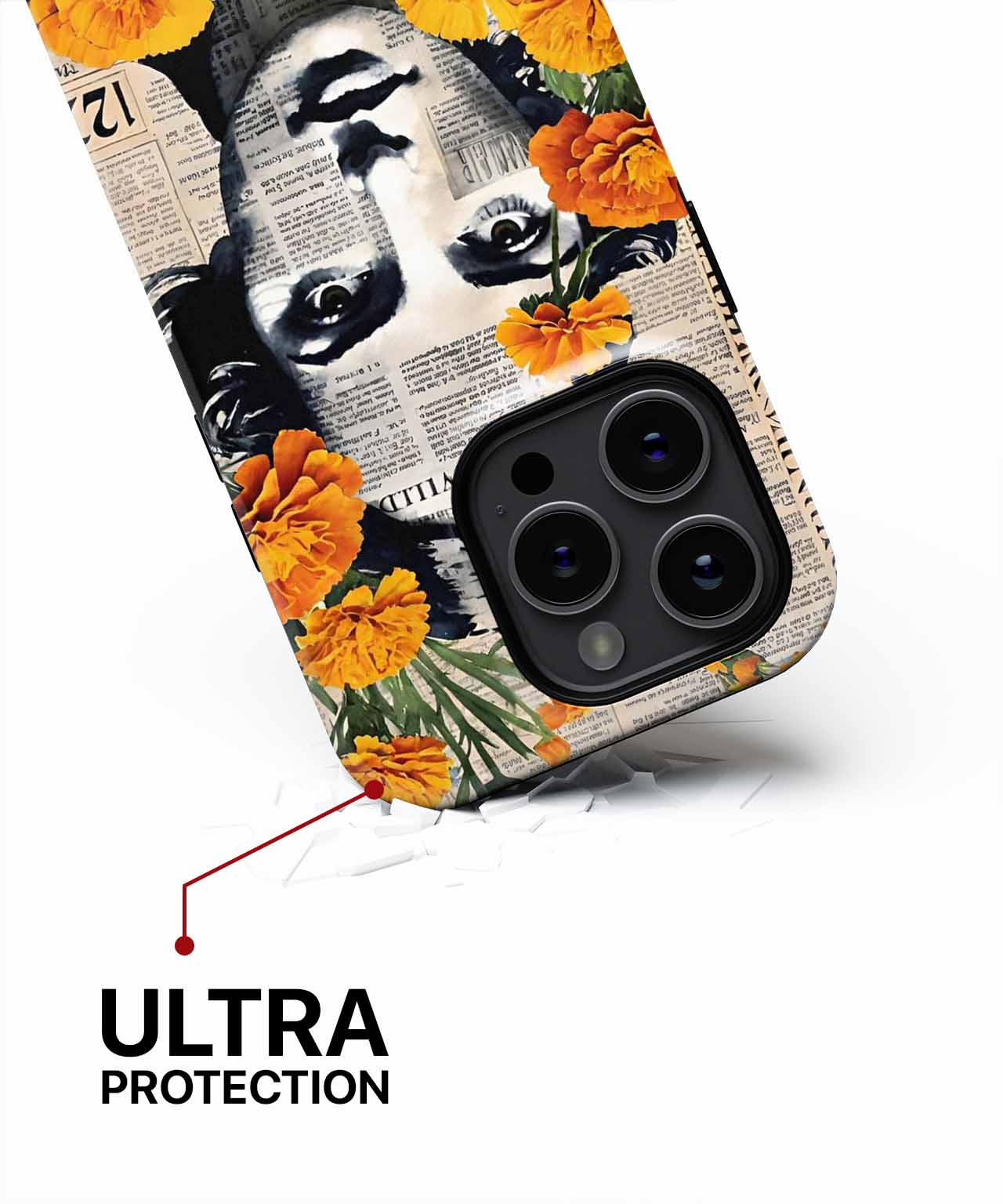 Flower Power Meets Vintage Chic iPhone case Case Cazify - Delivery Canada