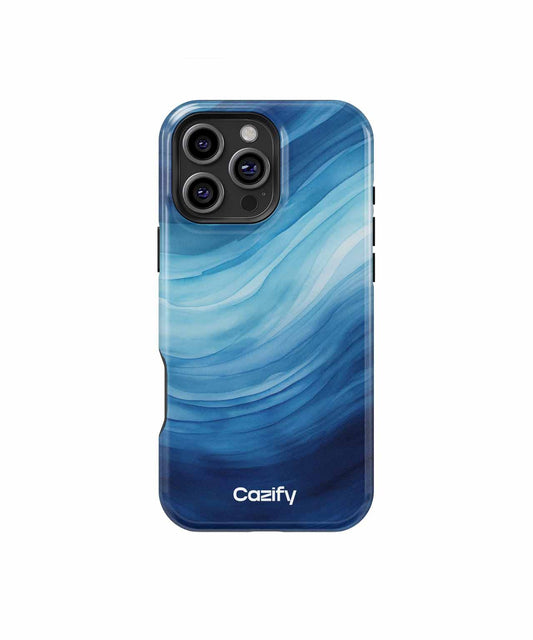Fluid Ocean Waves Dance in Color iPhone case Case Cazify - Delivery Canada