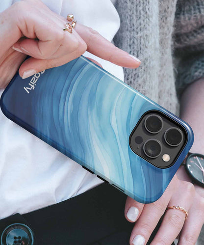 Fluid Ocean Waves Dance in Color iPhone case Case Cazify - Delivery Canada