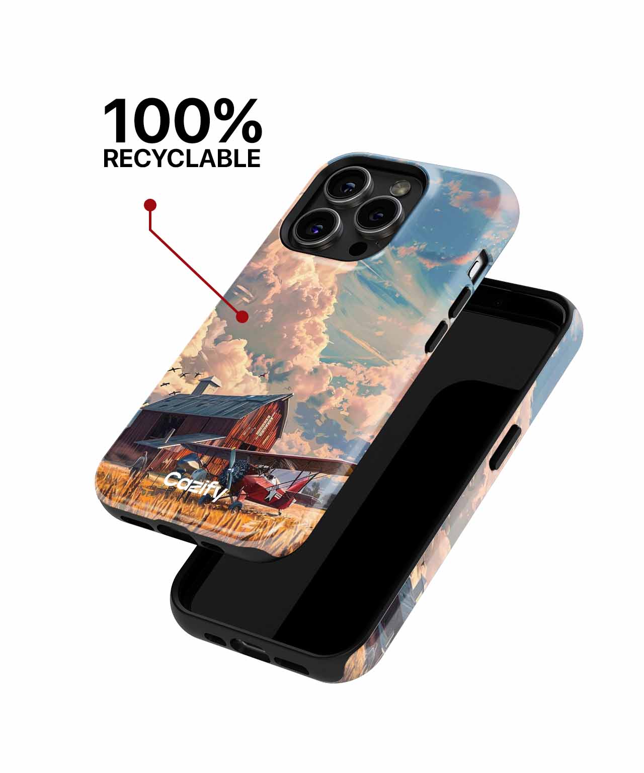 Flying High in the Rustic Skies iPhone case Case Cazify - Delivery Canada