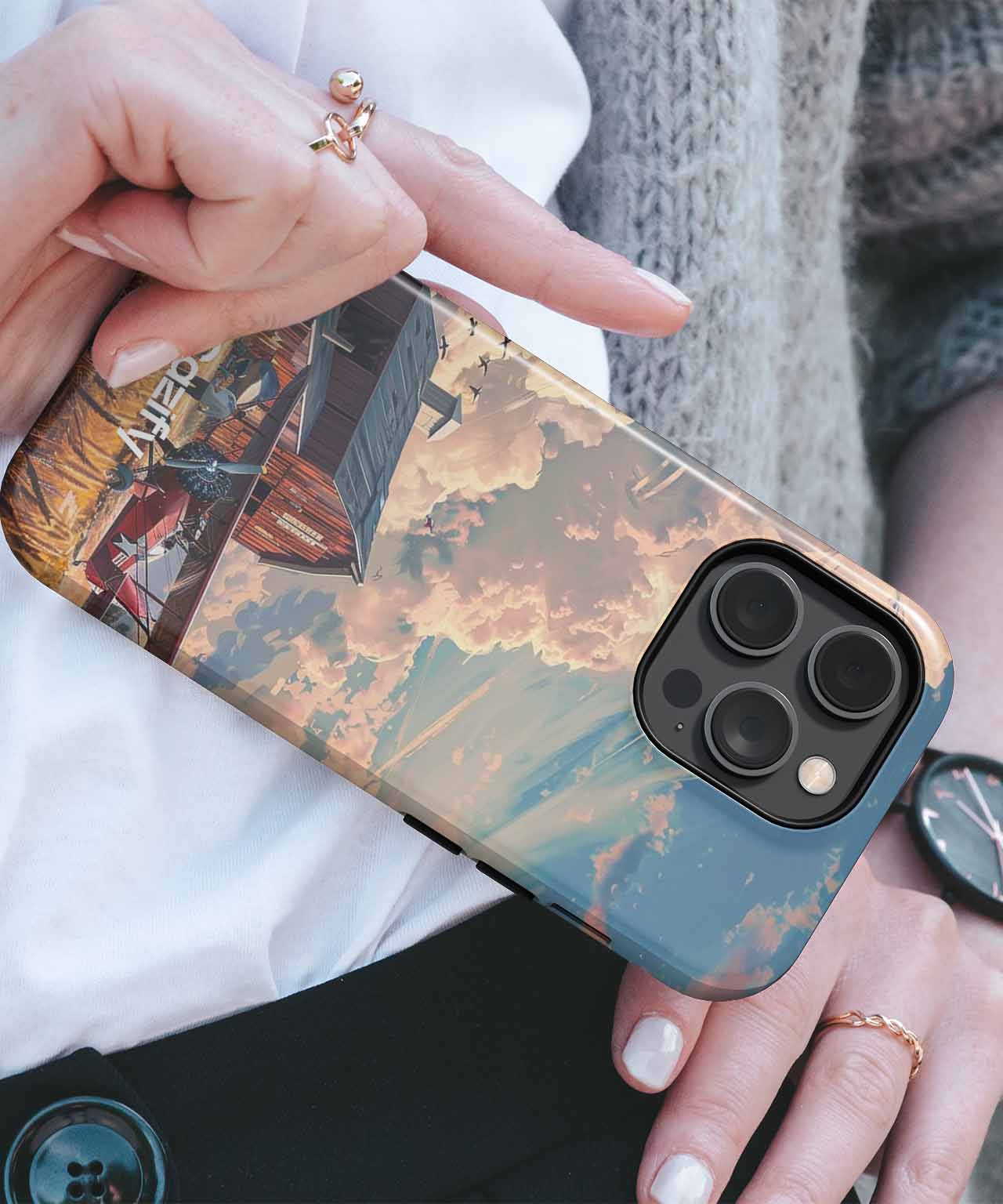 Flying High in the Rustic Skies iPhone case Case Cazify - Delivery Canada