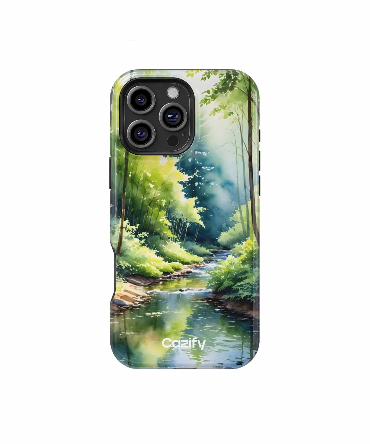 Forest Serenity with Gentle Waters iPhone case Case Cazify - Delivery Canada