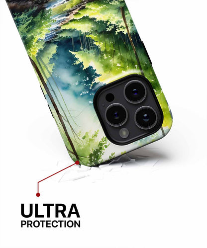 Forest Serenity with Gentle Waters iPhone case Case Cazify - Delivery Canada