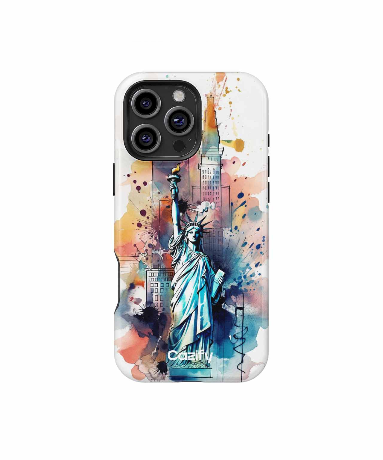 Freedom's Colorful Glow in the Big City iPhone case Case Cazify - Delivery Canada
