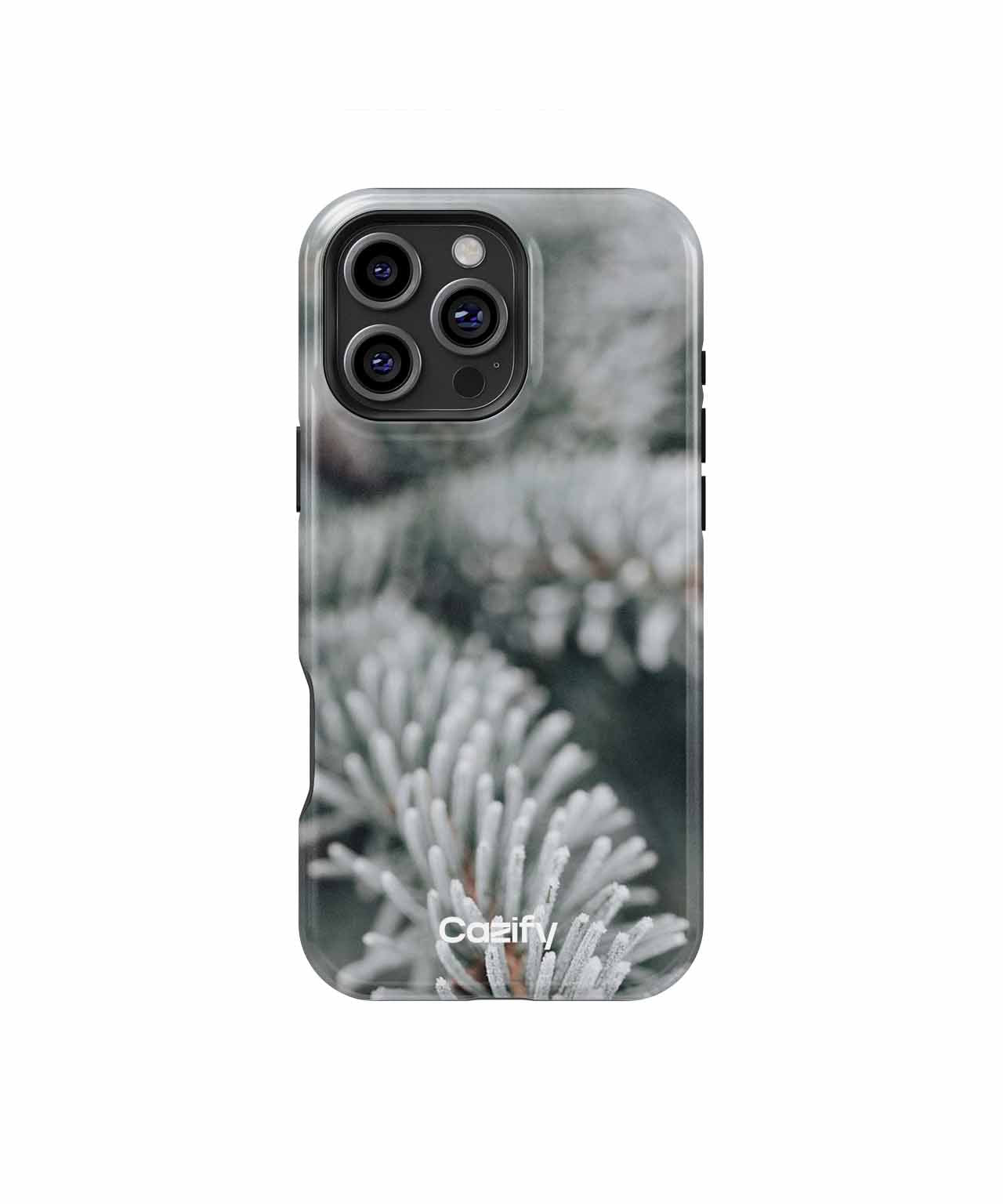 Frosty Evergreen Needles in Winter Wonderland iPhone case Case Cazify - Delivery Canada