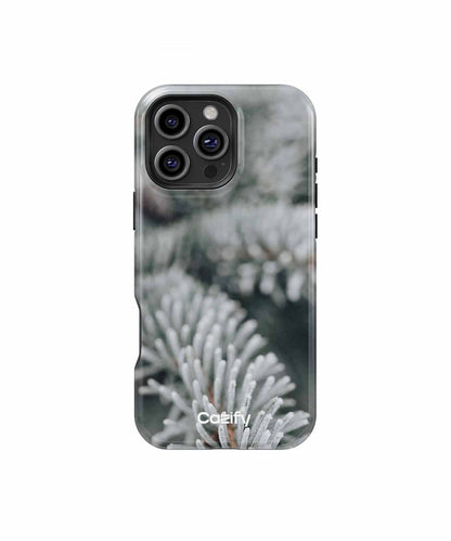 Frosty Evergreen Needles in Winter Wonderland iPhone case Case Cazify - Delivery Canada