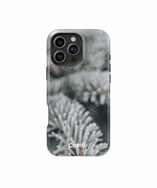 Frosty Evergreen Needles in Winter Wonderland iPhone case Case Cazify - Delivery Canada