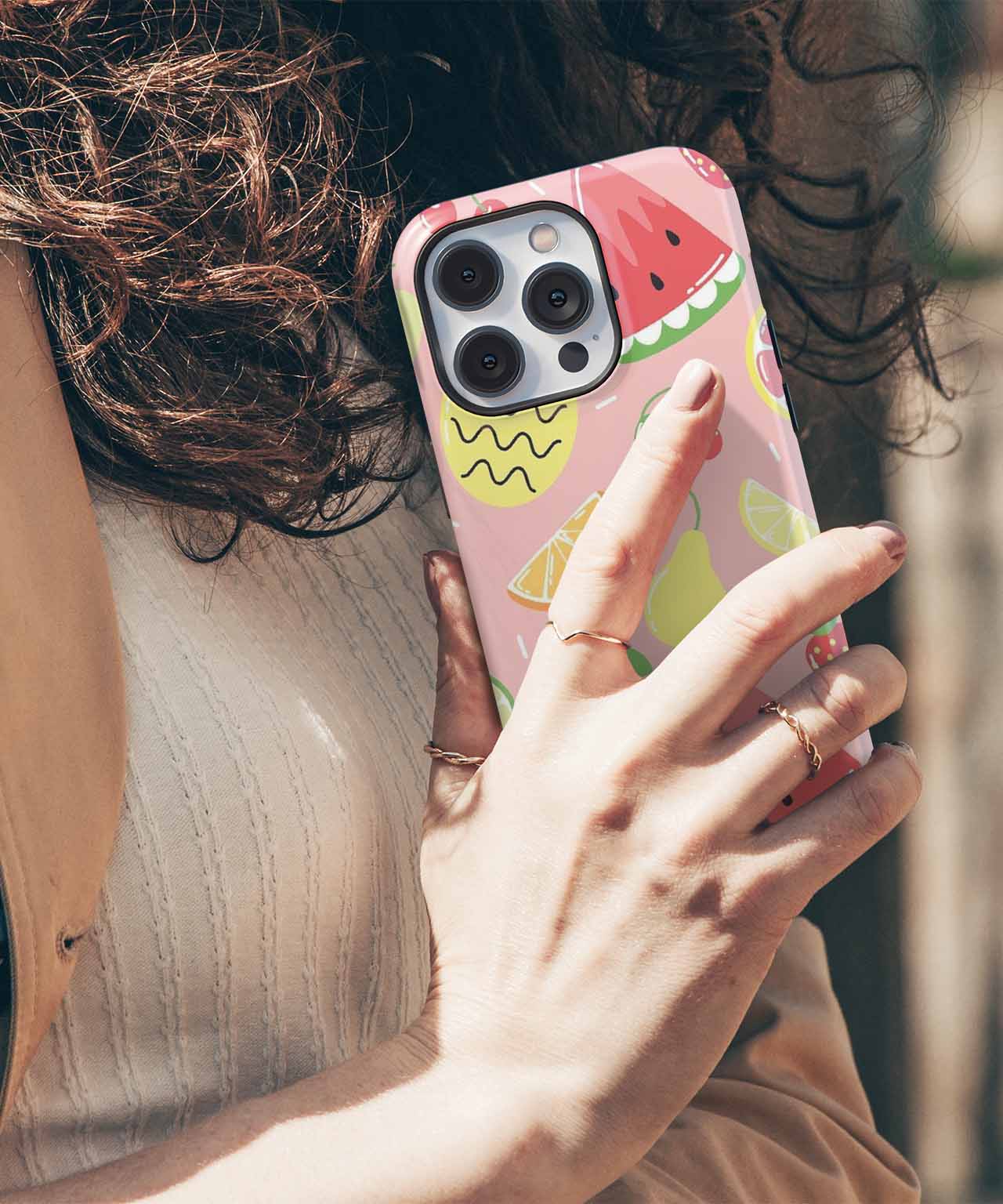 Fruity Fiesta of Cheerful Colors iPhone case Case Cazify - Delivery Canada