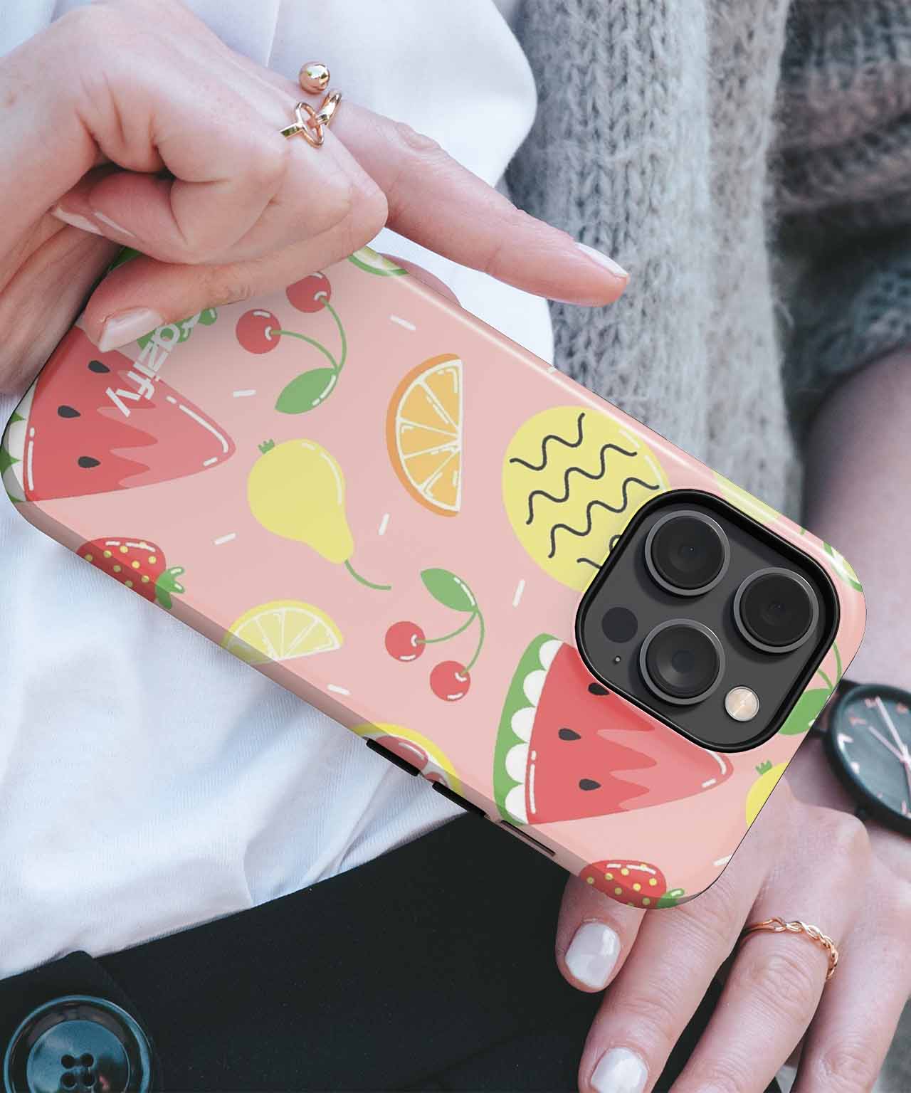 Fruity Fiesta of Cheerful Colors iPhone case Case Cazify - Delivery Canada