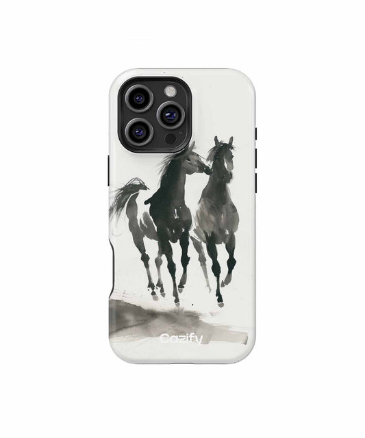 Galloping Shadows of Joyful Horses iPhone case Case Cazify - Delivery Canada