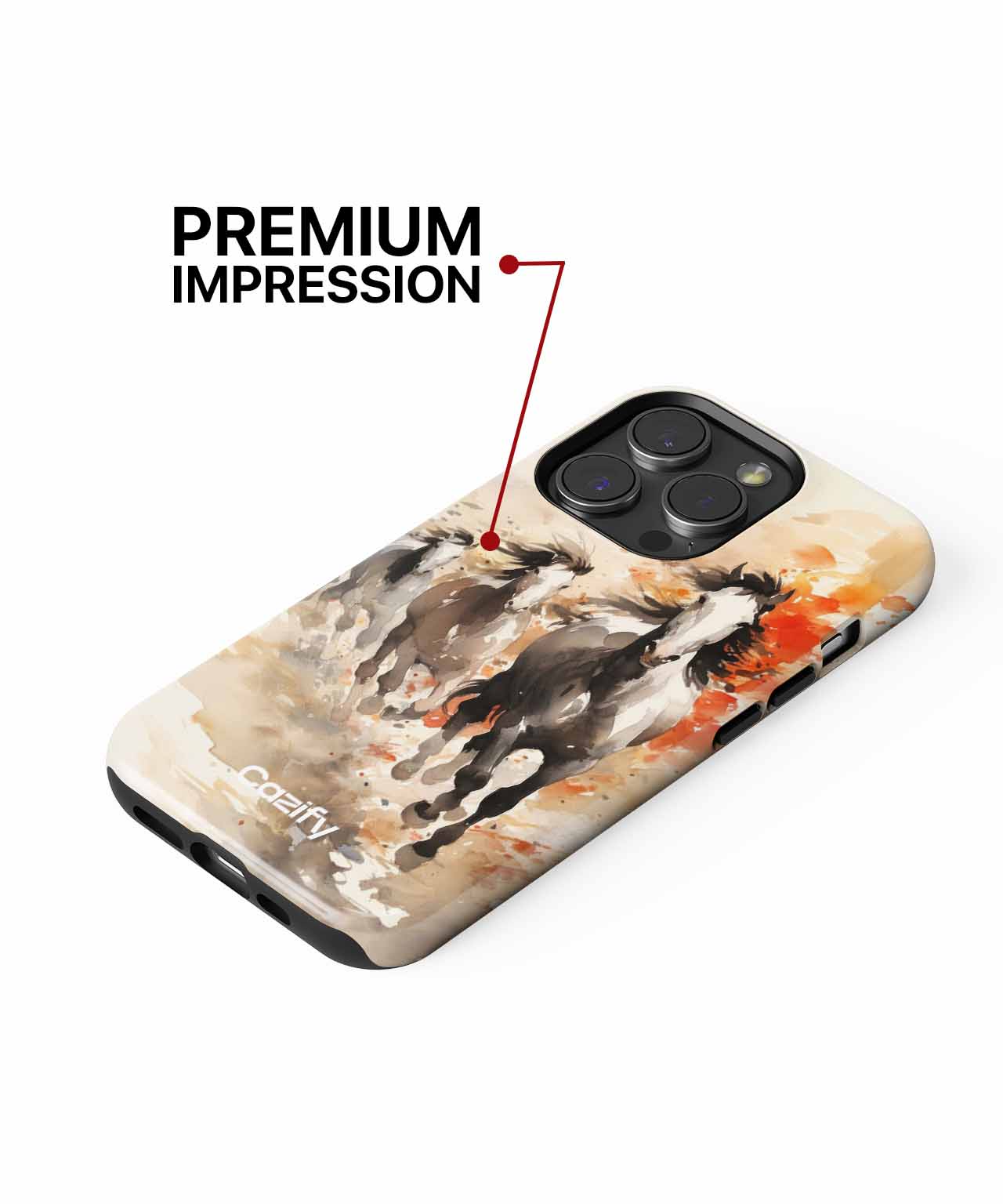Galloping Wild Horses Create a Splash iPhone case Case Cazify - Delivery Canada