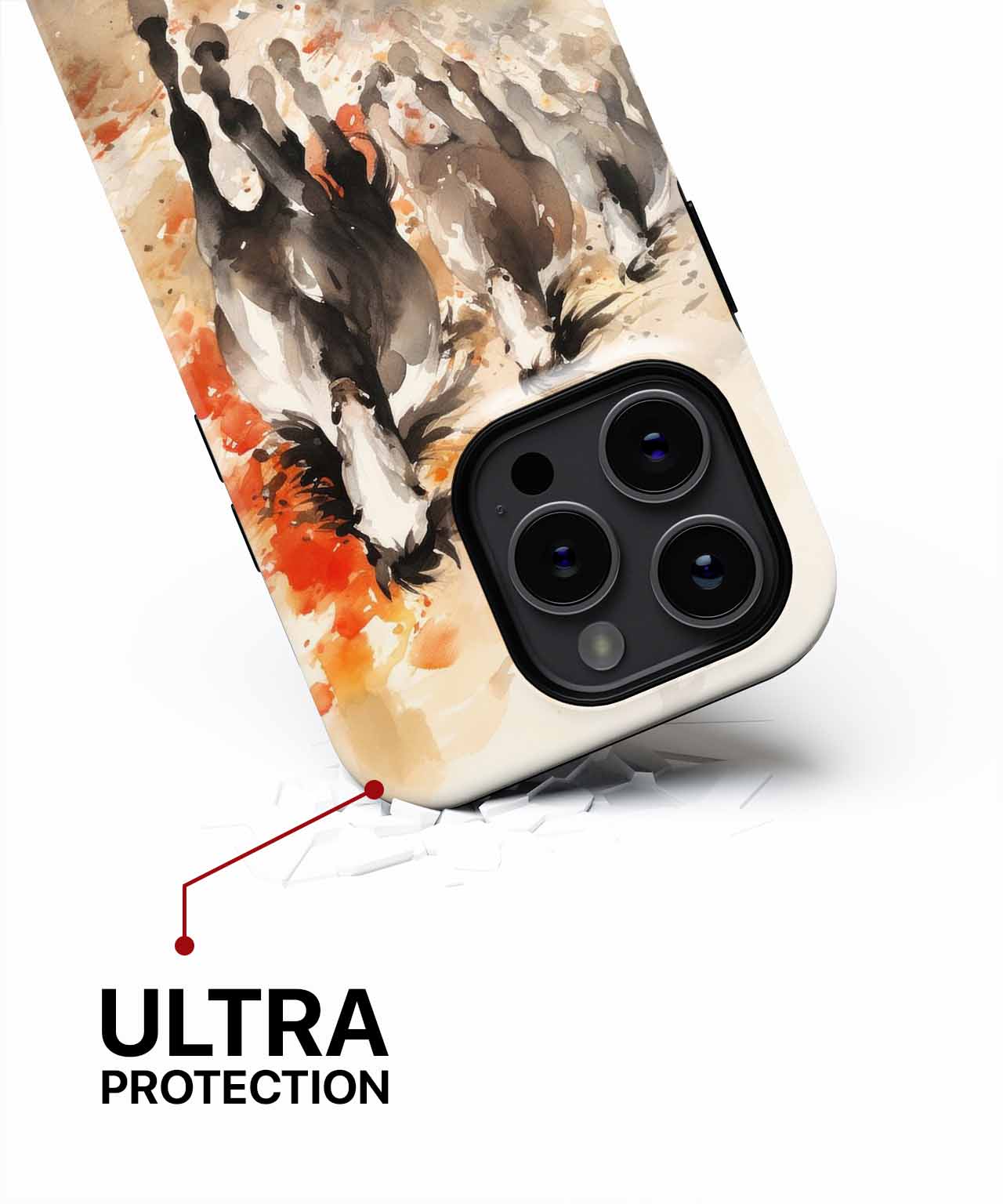 Galloping Wild Horses Create a Splash iPhone case Case Cazify - Delivery Canada