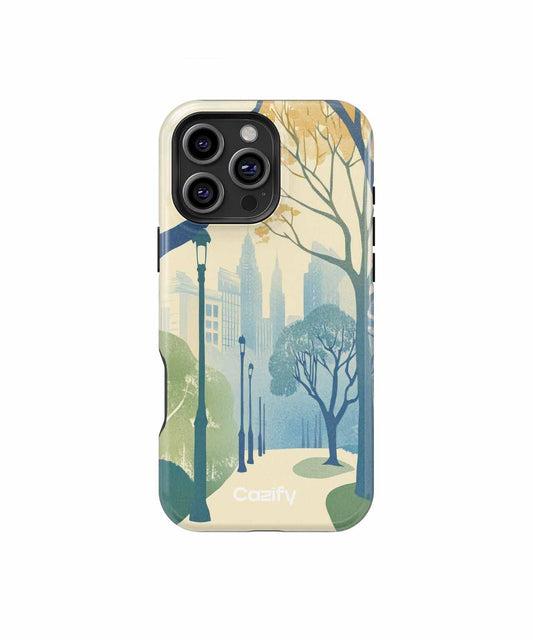 Gentle Autumn Stroll Through City Park iPhone case Case Cazify - Delivery Canada