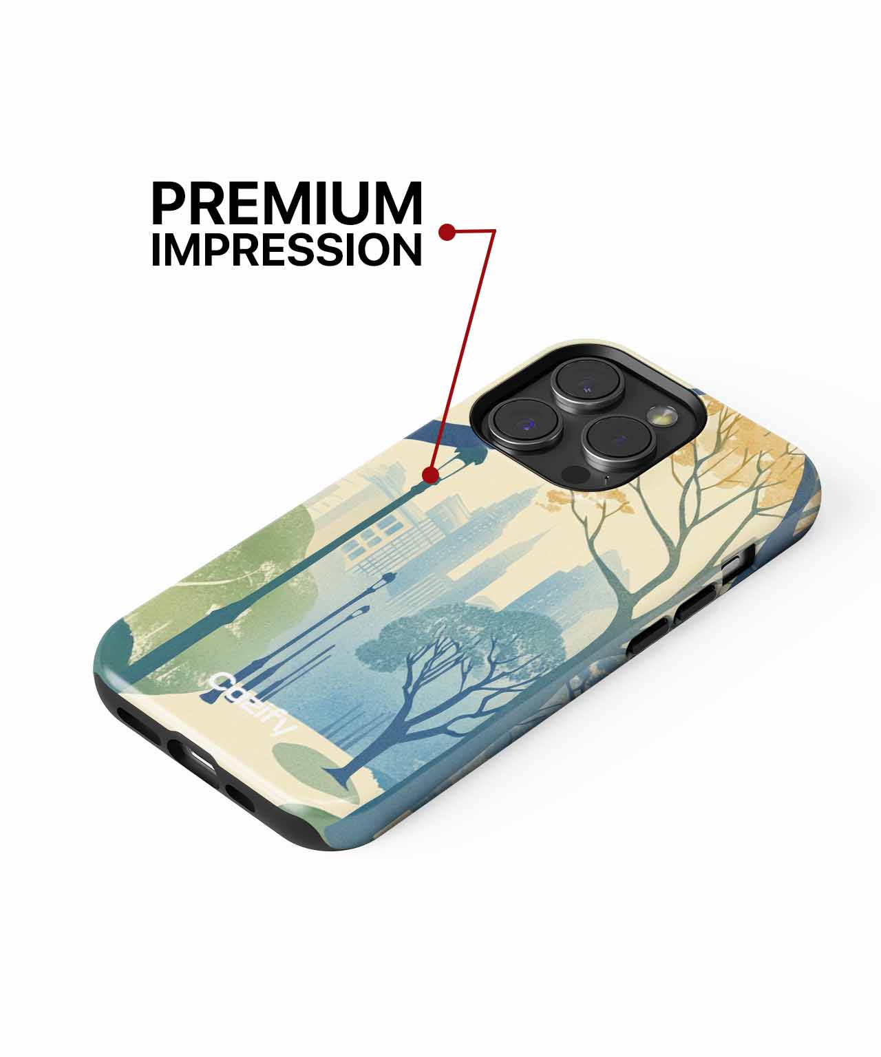 Gentle Autumn Stroll Through City Park iPhone case Case Cazify - Delivery Canada